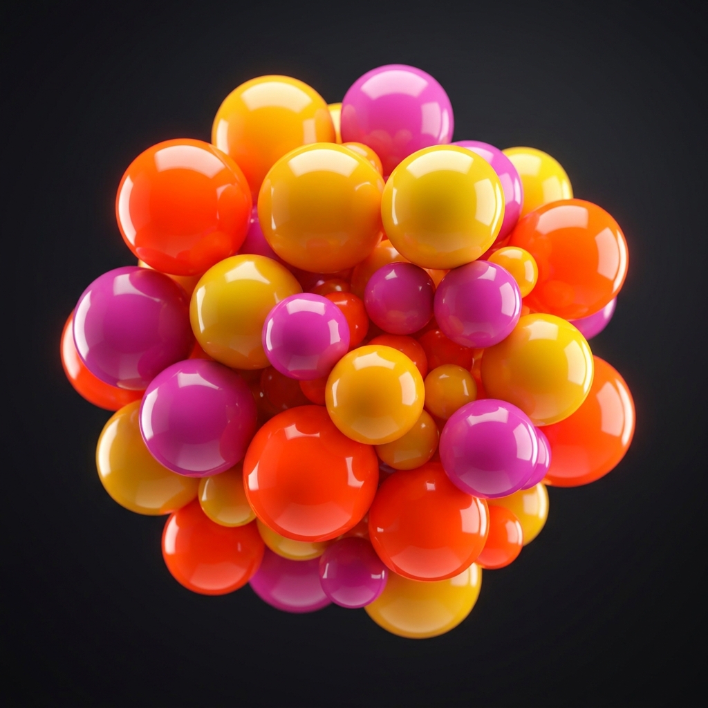 Branding & Identity 3D spheres