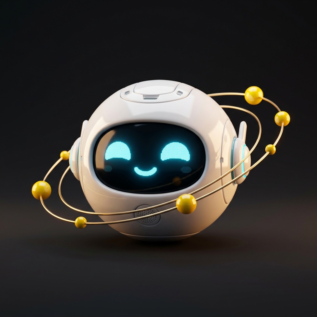 Automation & AI 3D robot mascot